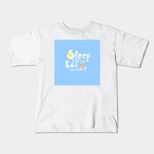 Sleep,swim,eat,repeat! Kids T-Shirt